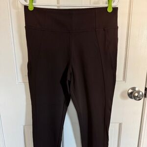 Athleta Delancey Skyline Tights, brown, large petite, LP, excellent condition